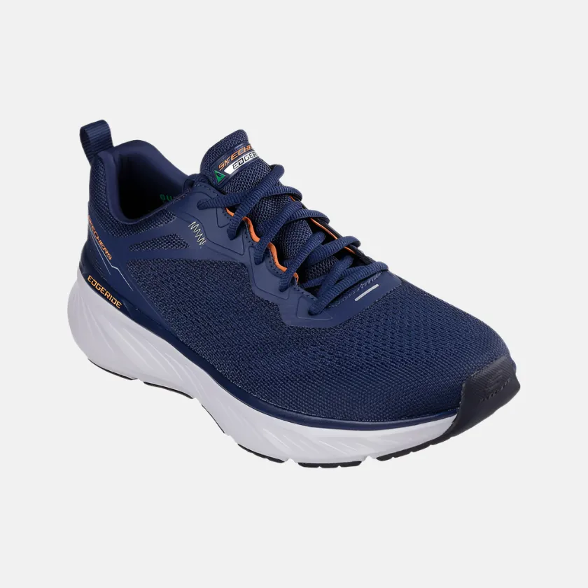 Skechers Edgeride-Exxo Men's Running Shoes -Navy/Orange