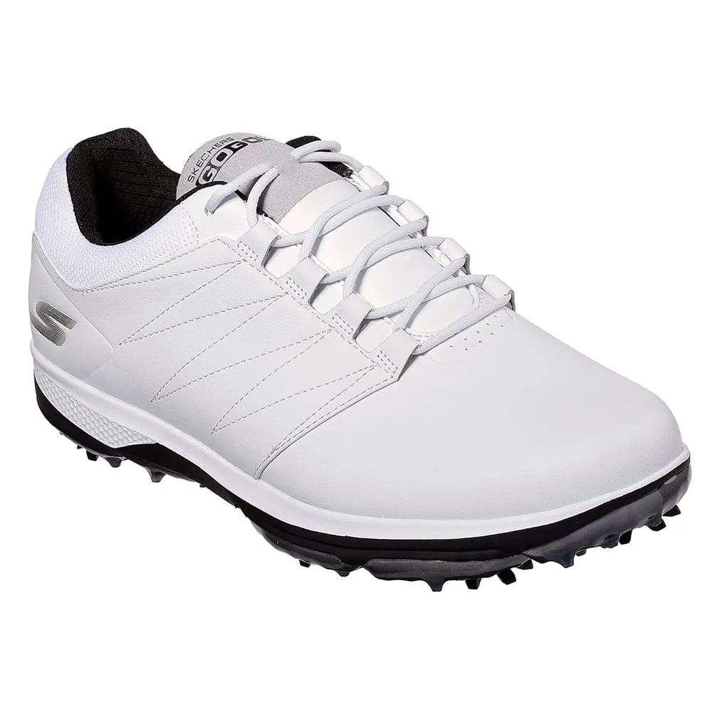 Skechers Go Golf Pro V4 Waterproof Spiked Shoes - White/Black