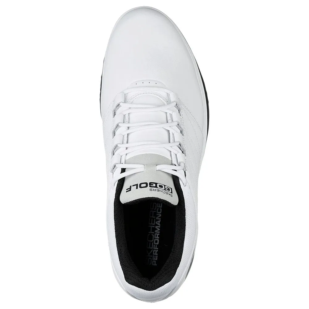 Skechers Go Golf Pro V4 Waterproof Spiked Shoes - White/Black