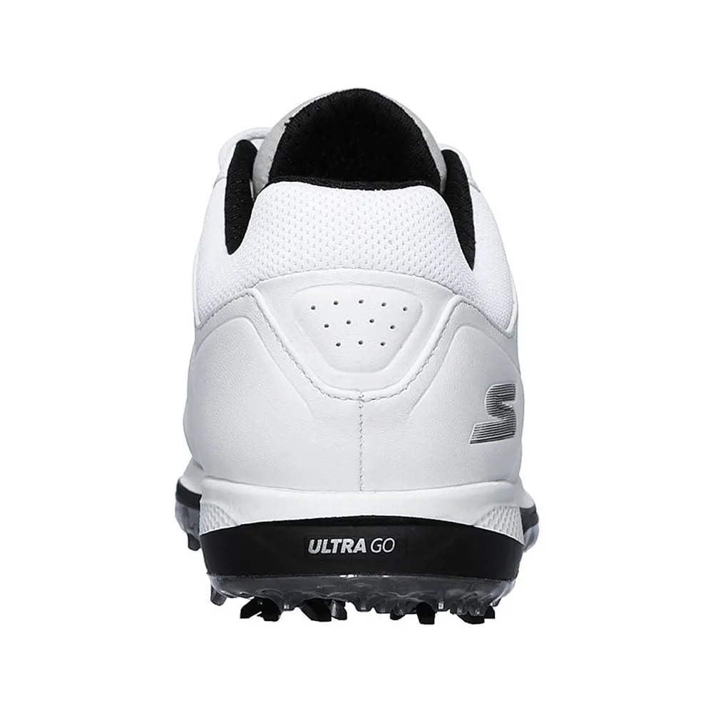 Skechers Go Golf Pro V4 Waterproof Spiked Shoes - White/Black