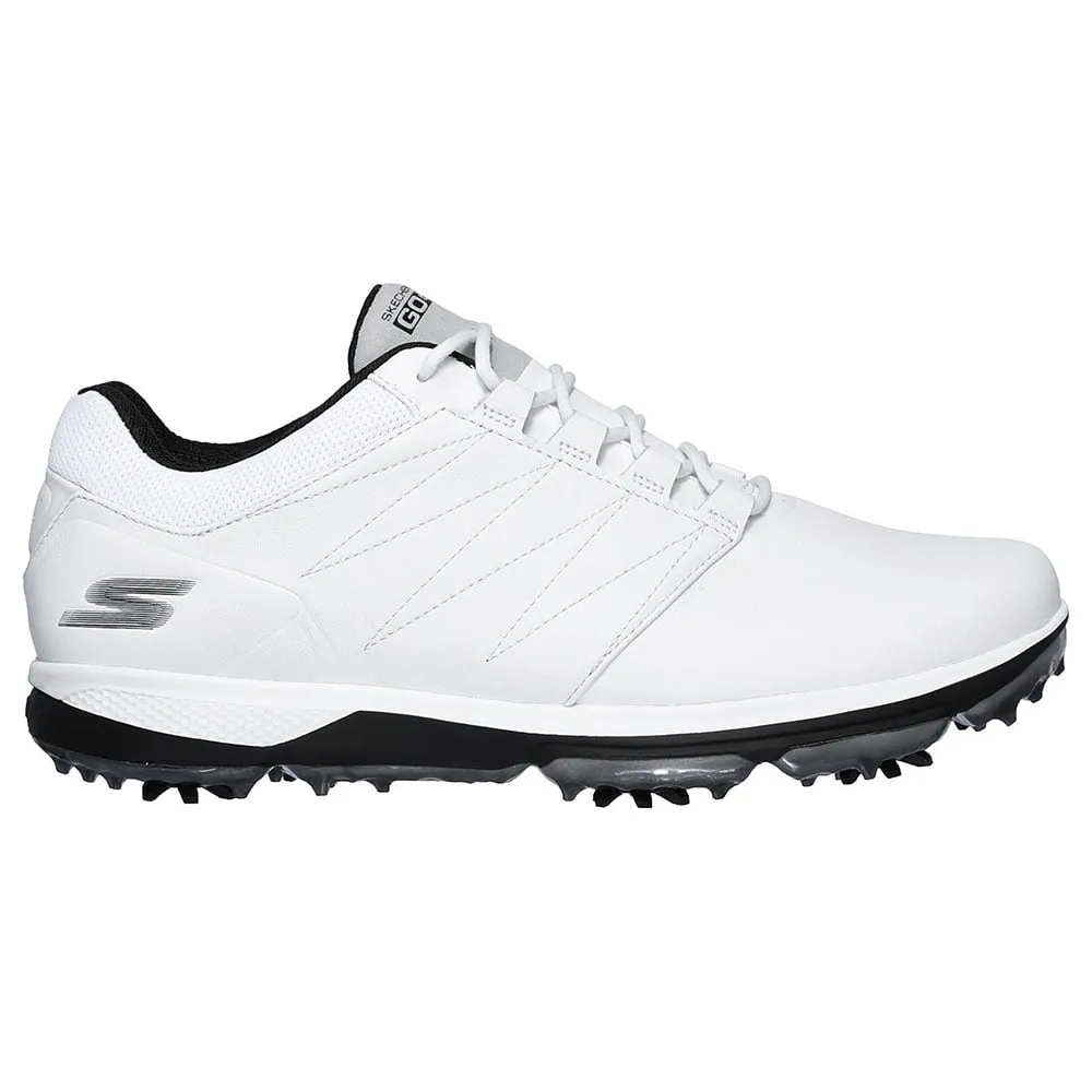 Skechers Go Golf Pro V4 Waterproof Spiked Shoes - White/Black