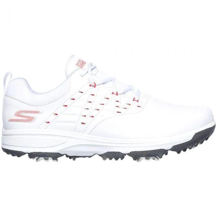 Skechers Ladies Go Golf Pro 2 Spiked Shoes - White/Pink