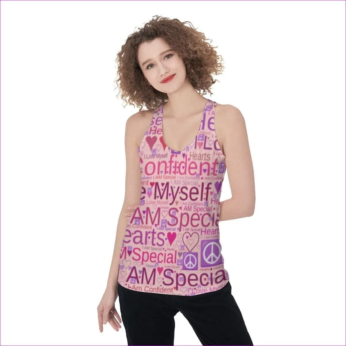 Speak Over Women's Racerback Tank Top