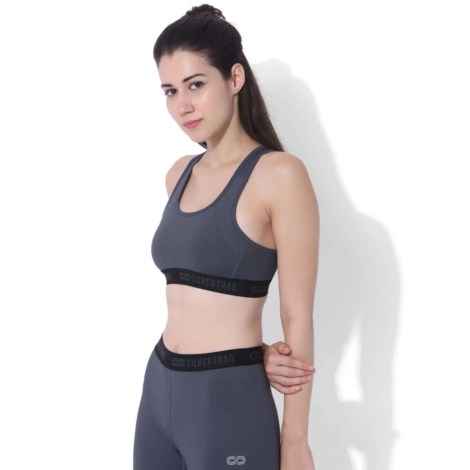 Tech Flex Sports Bra Grey