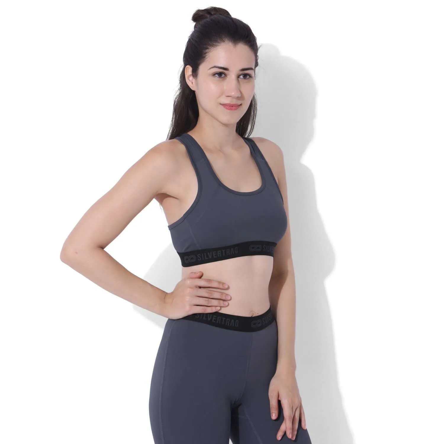 Tech Flex Sports Bra Grey