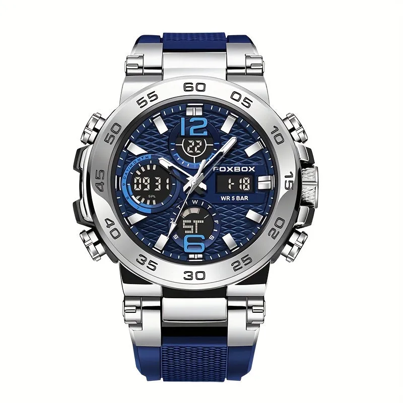 Ultimate Mens Sports Watch  Waterproof Dual Display Multifunction