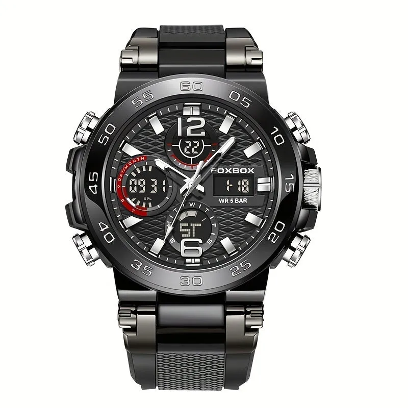 Ultimate Mens Sports Watch  Waterproof Dual Display Multifunction