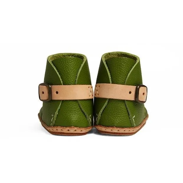 Umeloihc Boo 12cm Babies First Shoe Kit Olive