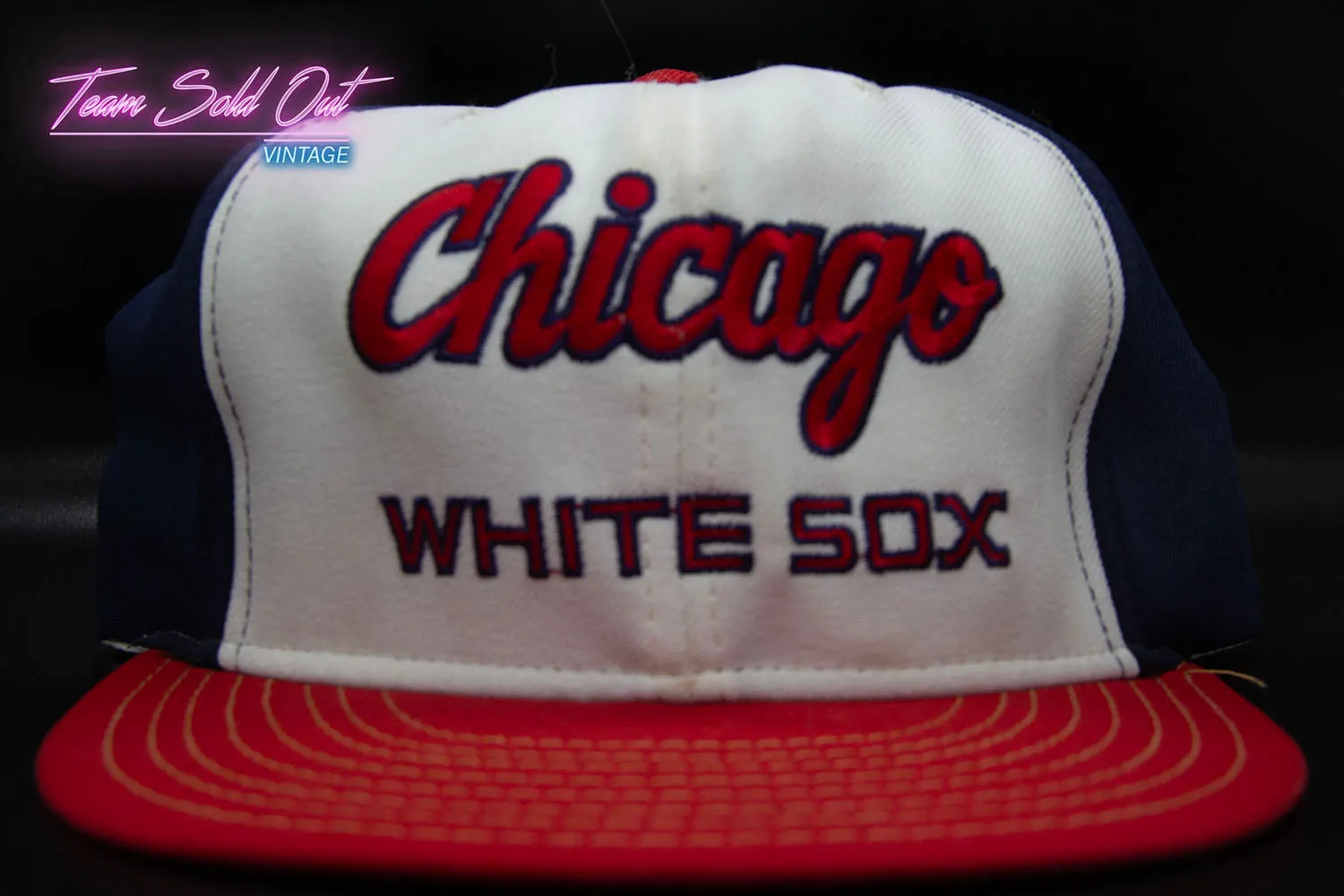 Vintage Annco Chicago White Sox Snapback Hat MLB