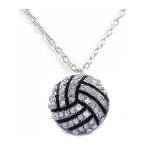 Volleyball Rhinestone Necklace