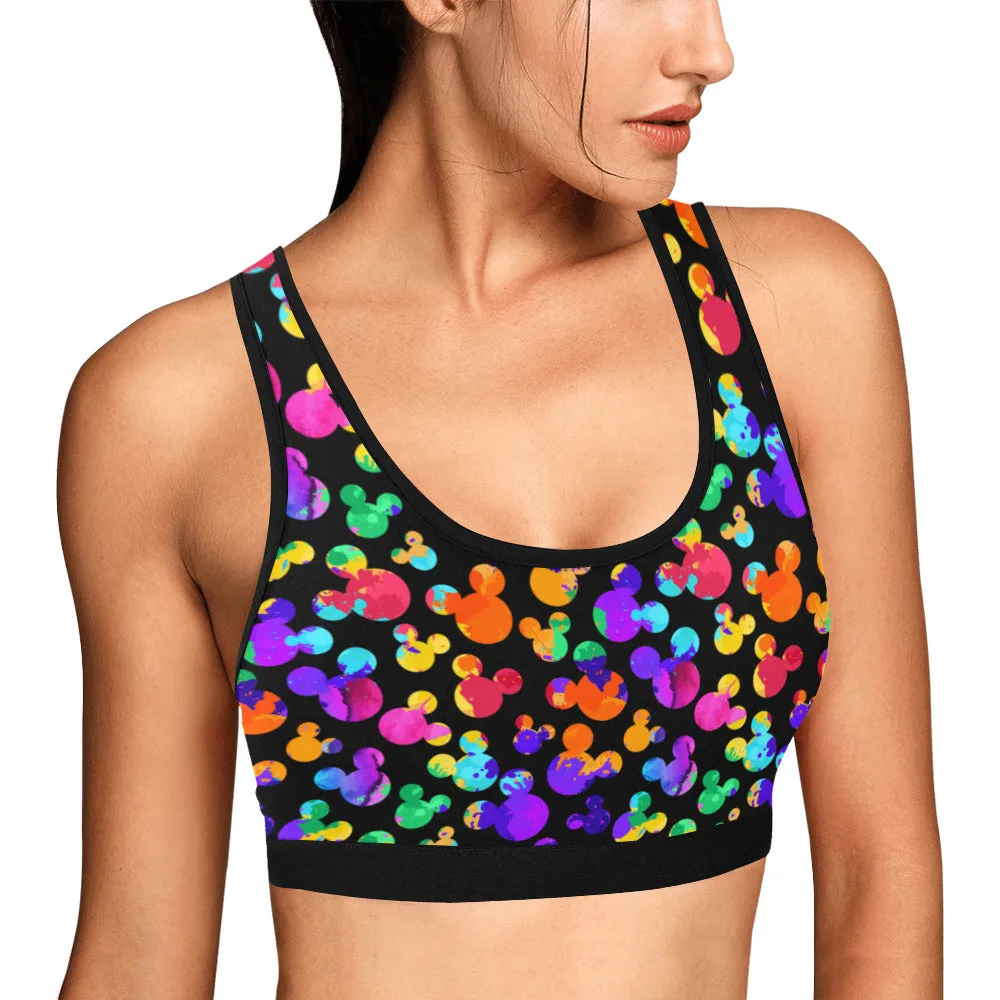 Watercolor Women's Athletic Sports Bra