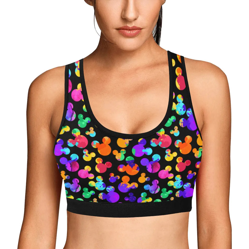 Watercolor Women's Athletic Sports Bra