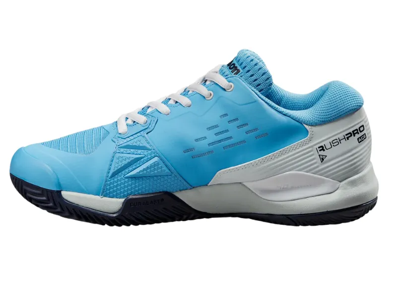 Wilson Rush Pro Ace Clay Ladies Tennis Shoe (Bonnie Blue/Balade Blue/Navy)