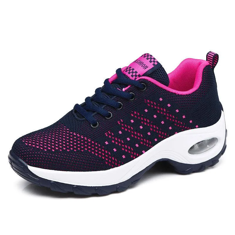 Women's air cushion mesh sneakers running shoes outdoor casual walking shoes