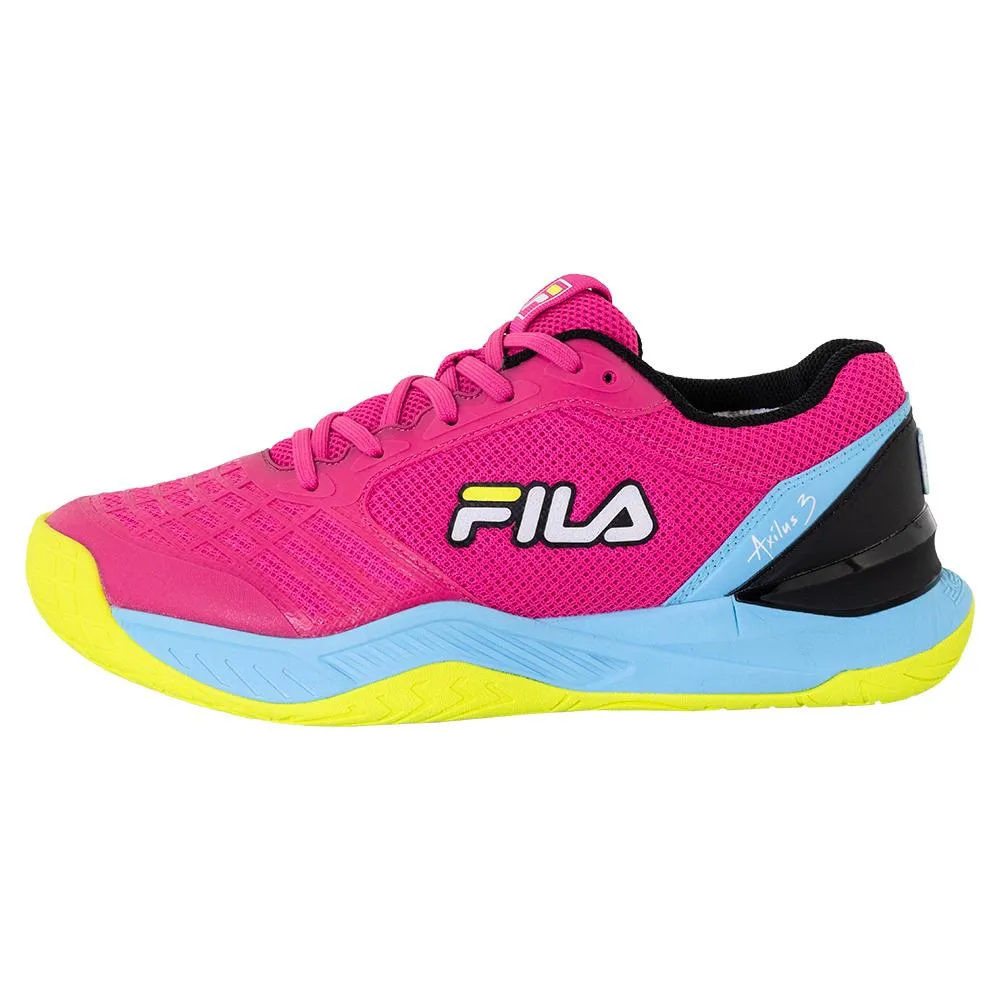 Women's Axilus 3 Tennis Shoes Pink Glo and Bluefish