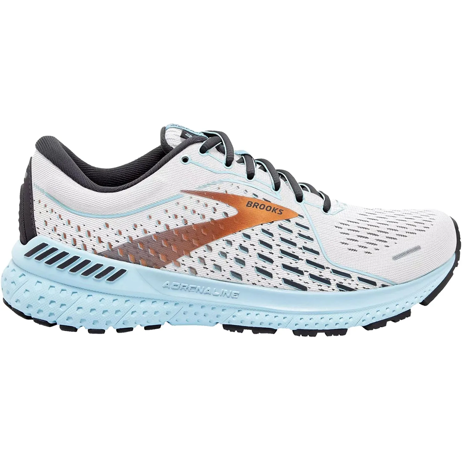 Women's Brooks Adrenaline GTS 21 White/Alloy/Light Blue Mesh