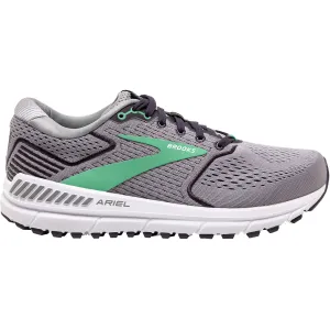 Women's Brooks Ariel 20 Alloy/Blackened Pearl/Green Mesh