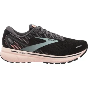 Women's Brooks Ghost 14 Black/Pearl/Pink Mesh