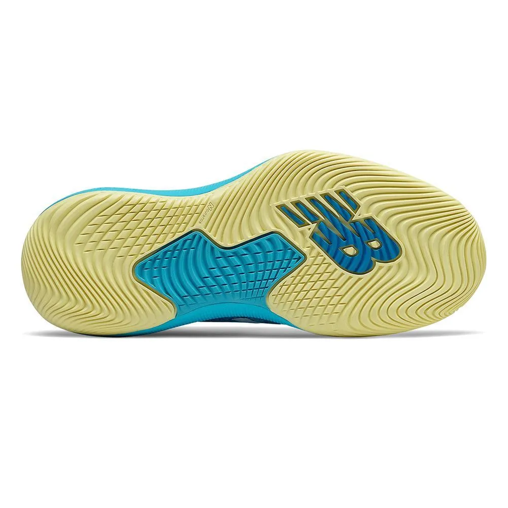 Women's FuelCell 996v4 B Width Tennis Shoes Virtual Sky and Lemon Haze