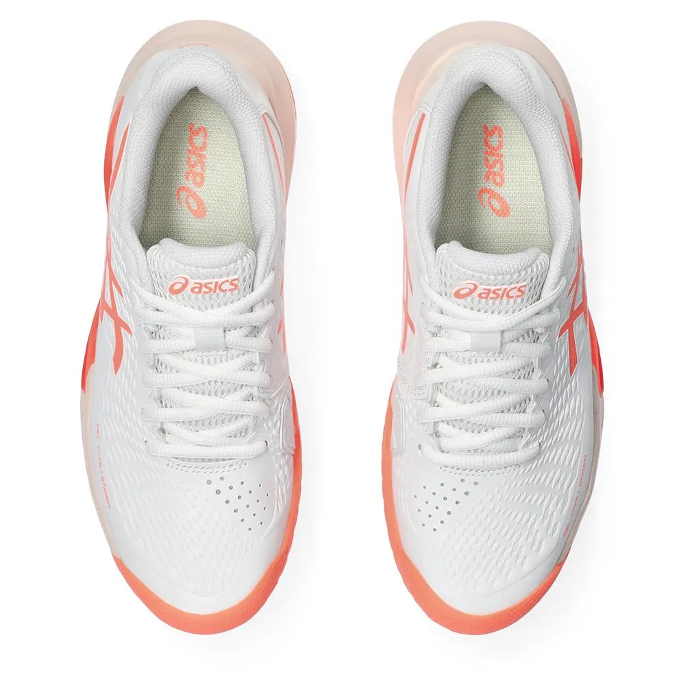 Women's Gel-Challenger 14 Tennis Shoes White and Sun Coral