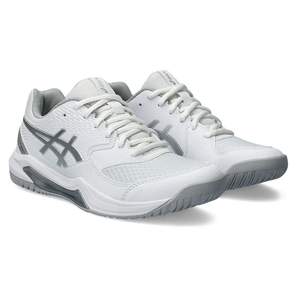 Women's Gel-Dedicate 8 Tennis Shoes White and Pure Silver