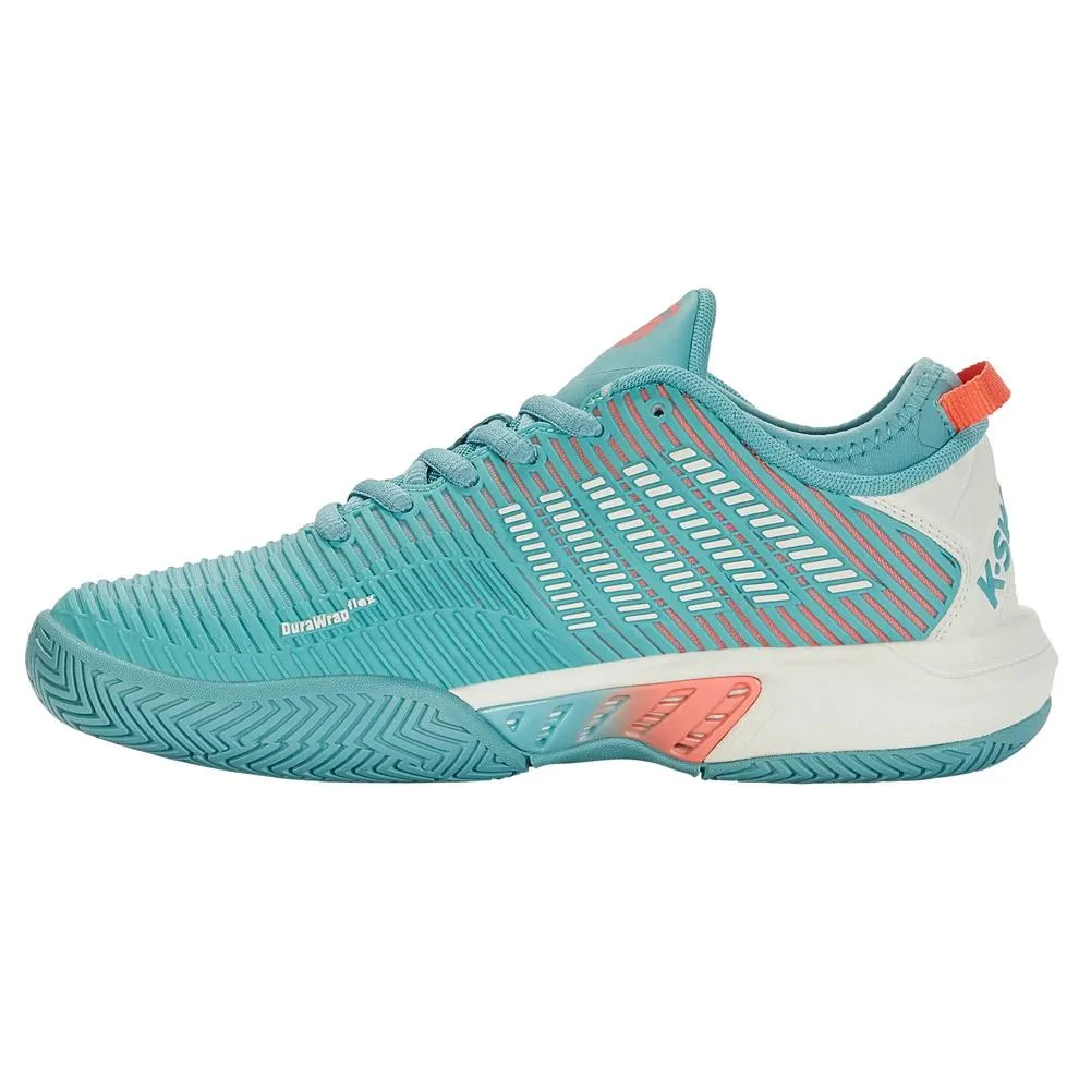 Women's Hypercourt Supreme Tennis Shoes Nile Blue and Blanc de Blanc