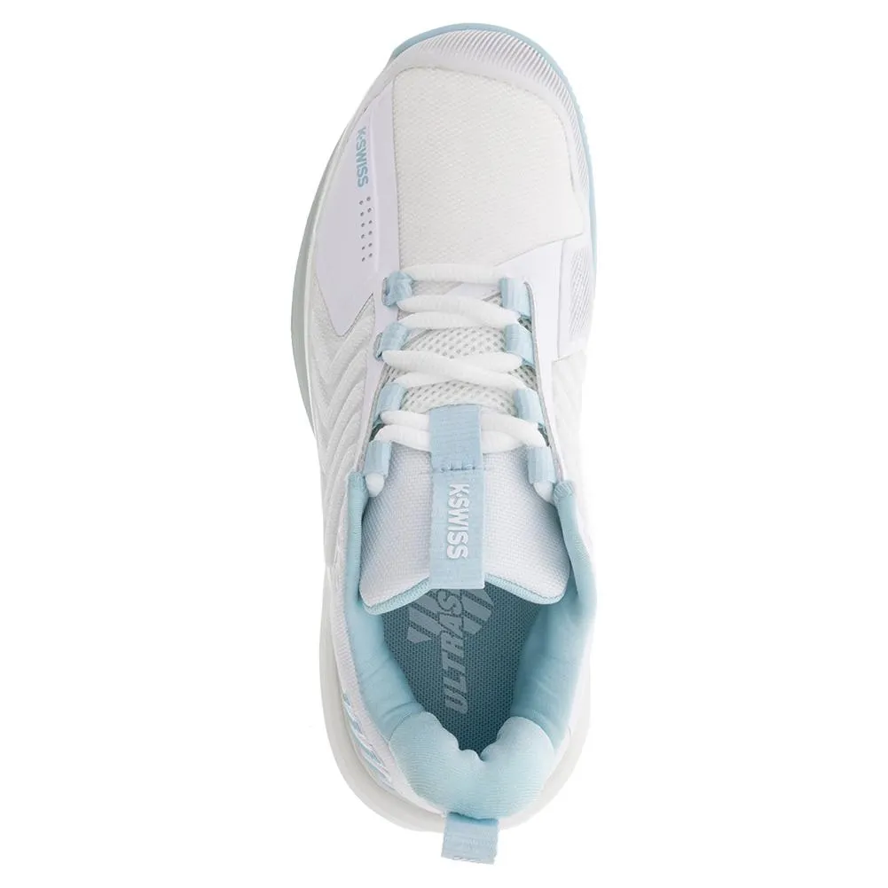 Women's Ultrashot 3 Tennis Shoes White and Blue Glow